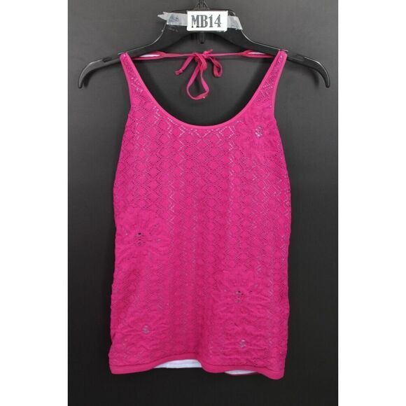 Free People Intimately Fushcia Pink Women's Size M/L Halter Top Double Layered - Picture 1 of 6